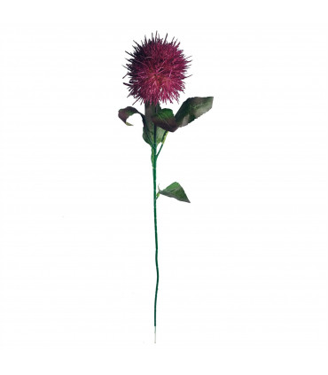 70cm Globe Thistle Purple Ball Artificial Flower Stem