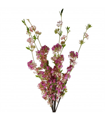 100cm Pink Blossom Spray Stem