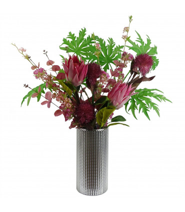 100cm Pink Blossom Spray Stem