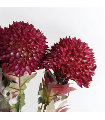 70cm Large Ball Dahlia Artificial Flower Stem Pink