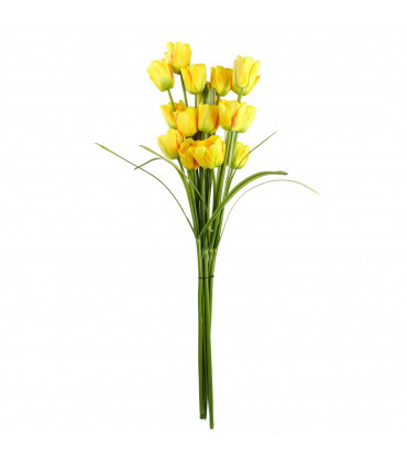 80cm Artificial Tulip Yellow Stem