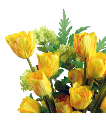 80cm Artificial Tulip Yellow Stem