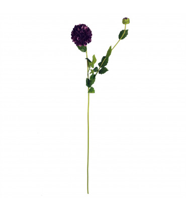75cm Artificial Dahlia PomPom Flowers Purple