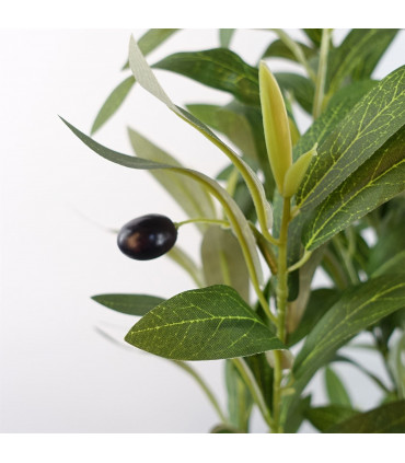 150cm Artificial Natural Look Olive Tree with Wooden Trunk