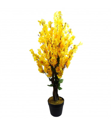 90cm Artificial Yellow Blossom Tree