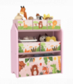 AIYAPLAY Kids Toy Storage Unit with 6 Storage Boxes for Playroom, Pink
