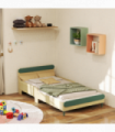 AIYAPLAY Toddler Bed, Kids Bed w/ Safety Rail, 195 x 103 x 60.5cm, Green