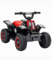 AIYAPLAY 6V Electric Quad Bike for Kids w/ Forward Backward, Black and Red