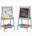 AIYAPLAY Double Sided Art Easel for Kids with Paper Roll