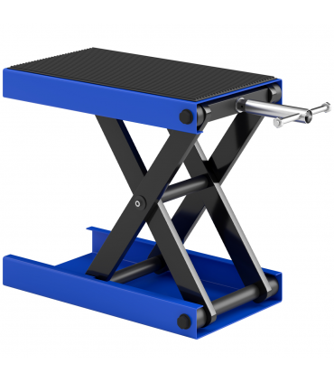 DURHAND 500KG Steel Motorbike Repair Lift X Frame Adjustment Jack, Blue