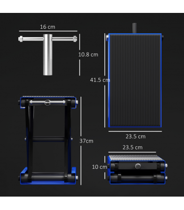 DURHAND 500KG Steel Motorbike Repair Lift X Frame Adjustment Jack, Blue