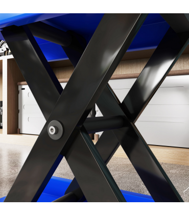 DURHAND 500KG Steel Motorbike Repair Lift X Frame Adjustment Jack, Blue