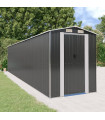 Garden Shed Anthracite 192x855x223 cm Galvanised Steel
