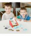 Wood Red & Mint 11 x 16 x 18.5 cm SOKA Cash Register Role Playset for Kids 3+