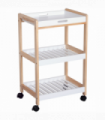 Kitchen Trolley, Bamboo/MDF board, 74.5H cm