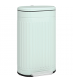 HOMCOM 30L Pedal Bin, Metal Kitchen Bin with Soft-close Lid, Light Green