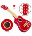 Wood Red 53 X 17.5 X 5.5cm SOKA Wooden Red Guitar Musical Instrument