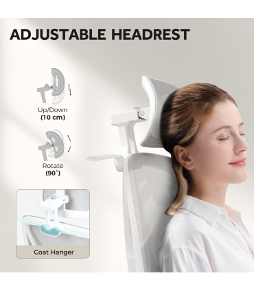 HOMCOM Ergonomic Office Chair, Recliner Computer Chair with Footrest, Grey