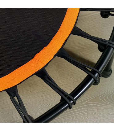 HOMCOM 40'' Mini Trampoline Adult Rebounder Jumper w/ Handle Fitness Orange