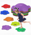 AIYAPLAY 6 PCS Balance Stepping Stones, Stackable River Stones  Non-slip Edge