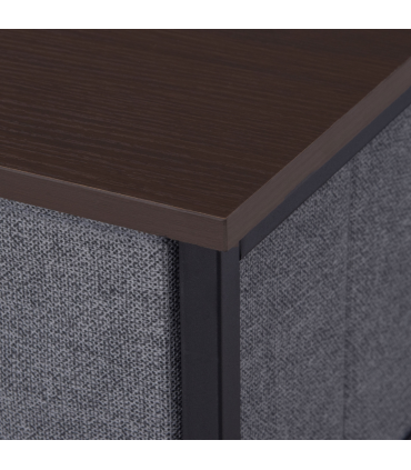 HOMCOM Chest of Drawers with 7 Dresser Drawers for Home Bedroom, Dark Grey