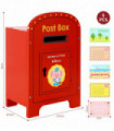 Wooden Post Box Cute Elephant Stamps and Mail Creative Pretend Play Toy
