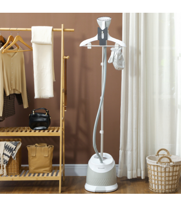 HOMCOM Clothes Steamer, Garment Steamer Clothing Wrinkle Remover, Grey