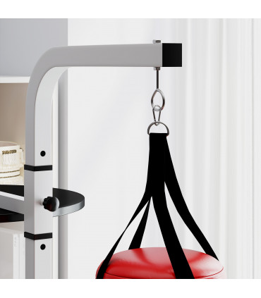 HOMCOM Punchbag & Speedball Boxing Station Frame Freestanding, White