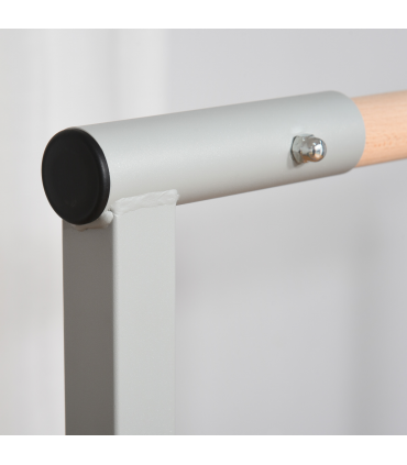 Kids Gymnastics Bar Adjustable Blue Steel Wood Beech 197L x 121W x 92H cm