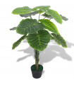 Artificial Taro Plant with Pot 70 cm Green
