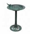 Bird Bath with Decorative Bird