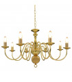 Chandelier Golden 8 x E14 Bulbs