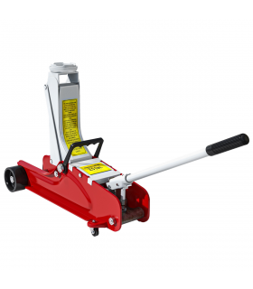 HOMCOM Hydraulic Low Profile Jack 8-38cm 2.5 Ton Racing Car Jack Kit, Red