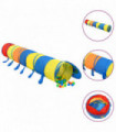 Children Play Tunnel with 250 Balls Multicolour 245 cm Polyester