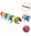 Children Play Tunnel with 250 Balls Multicolour 245 cm Polyester