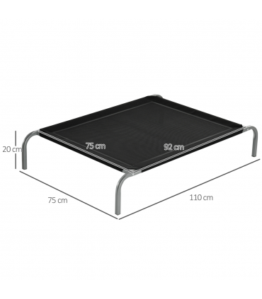 Cooling Pet Bed Elevated Dog Bed with Non-slip Pads for Large Dogs Pawhut