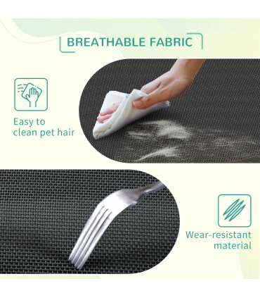 Cooling Pet Bed Elevated Dog Bed with Non-slip Pads for Large Dogs Pawhut