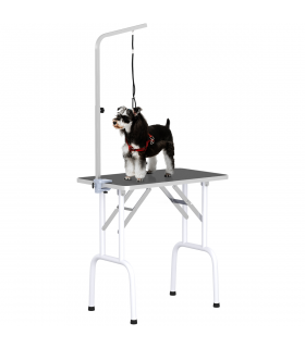 Dog Grooming Table Foldable with Adjustable Arm Max Load 30 KG 81x49x80 cm