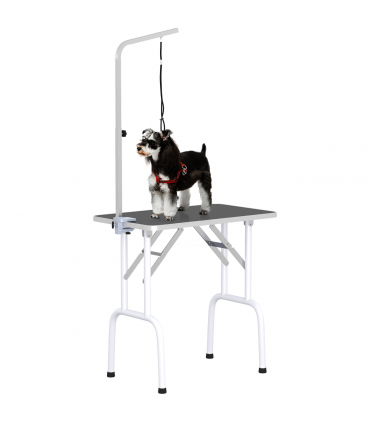 Dog Grooming Table Foldable with Adjustable Arm Max Load 30 KG 81x49x80 cm