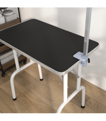 Dog Grooming Table Foldable with Adjustable Arm Max Load 30 KG 81x49x80 cm