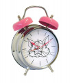 GTP Unisex Cat Meow Sounding Voice Double Bell Quartz Alarm Clock IMP113