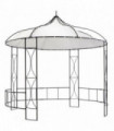 Gazebo 300x290 cm White Round