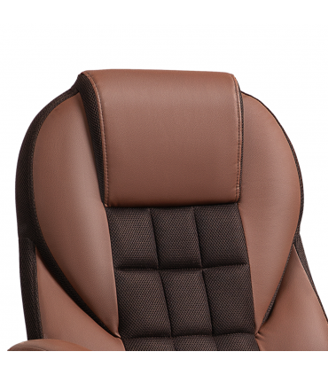 HOMCOM Executive Office Chair High Back Computer Chair with Armrests Brown