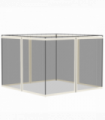 Four-Panel Gazebo Replacement Screen - Durable Polyester Mesh Protection