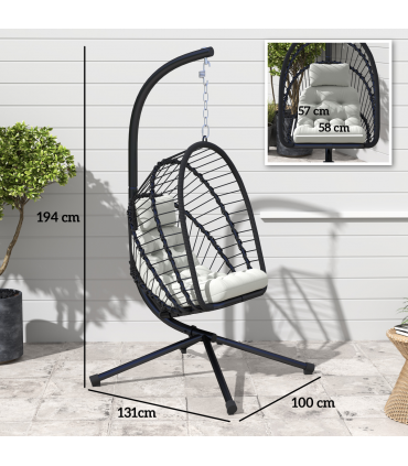 Durable Powder Coated Steel Frame Garden Storage Basket & Seat