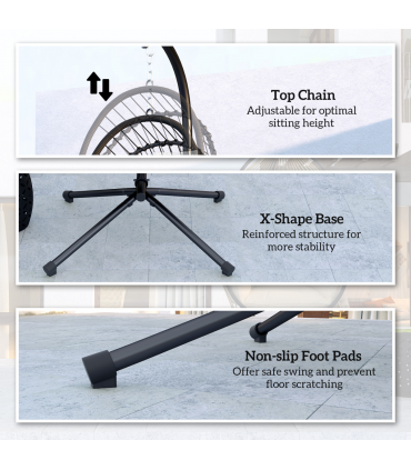 Durable Powder Coated Steel Frame Garden Storage Basket & Seat