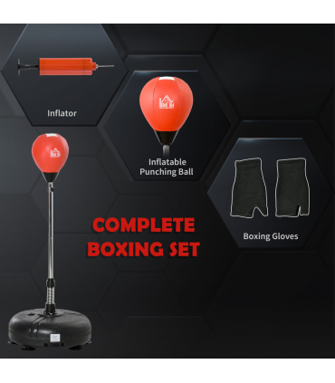 Boxing Training Set - Adjustable Height & Stable Base for Skills Development