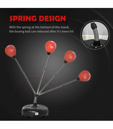 Boxing Training Set - Adjustable Height & Stable Base for Skills Development