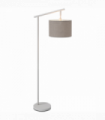 Floor Lamp Metal Grey 63L x 35W x 165H cm with 350� Rotating Lampshade, LED Bulb