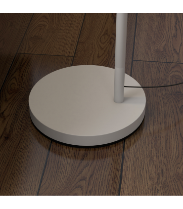 Floor Lamp Metal Grey 63L x 35W x 165H cm with 350� Rotating Lampshade, LED Bulb